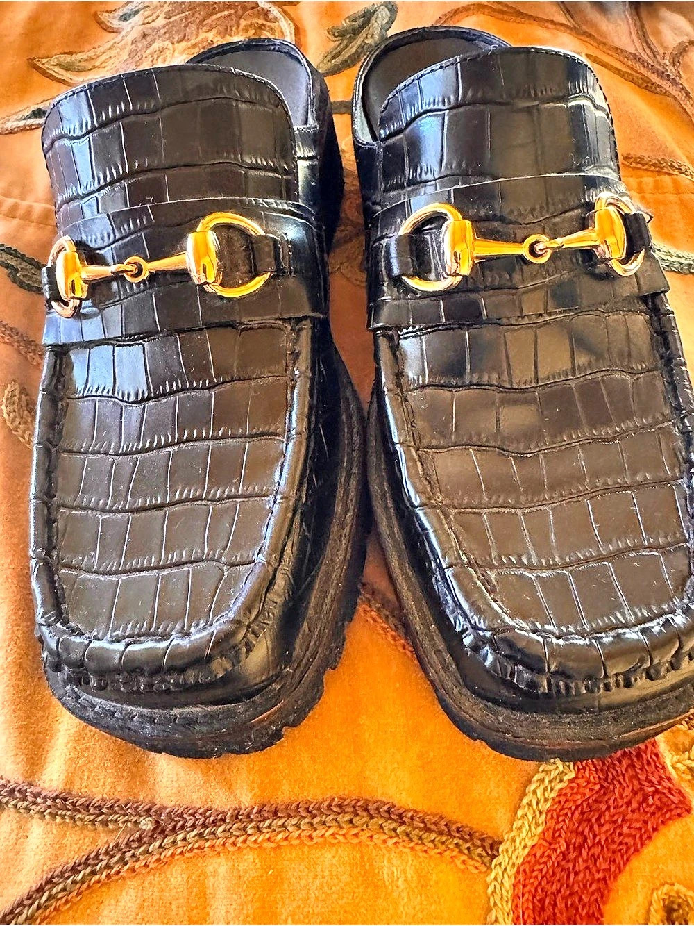 Intentionally Black Horsebit Loafers Like New